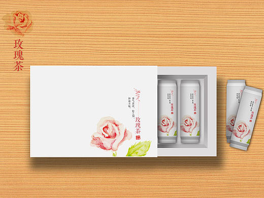 智能对象绘制包装效果图 玫瑰茶（个人主页-ZMTY5MTIwOTY=） - 包装 - 站酷设计师岸上游的鱼原创素材 - 站酷ZCOOL