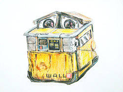 彩铅《WALLE》