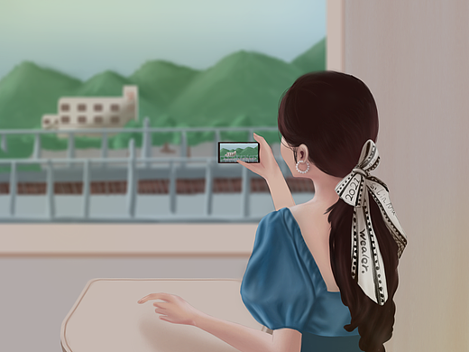 看窗外的风景