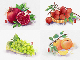 水彩绘制合集——夏天的味道