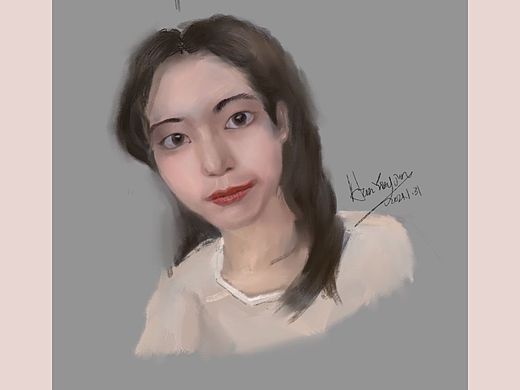厚涂人像