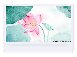 原創(chuàng)水彩荷花
