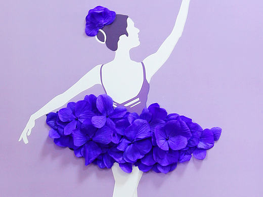 作品集 插画 芭蕾永生花