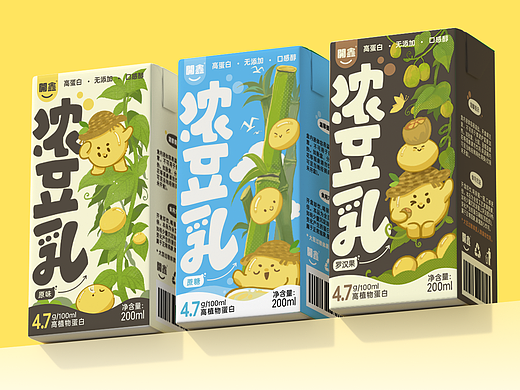 開鑫浓豆乳包装设计
