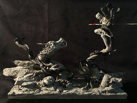 造物比赛的作品，怒战敖广
