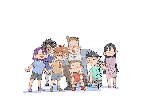 尝试画一组儿童插画