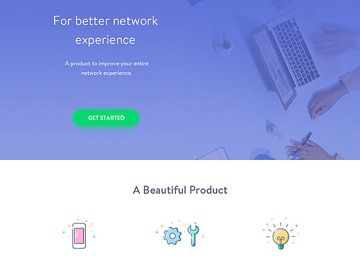 Landing page - 网站首页设计