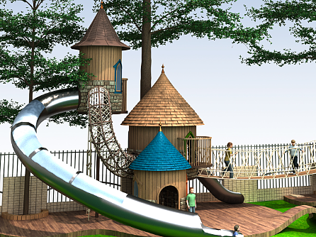 森林中的儿童乐园