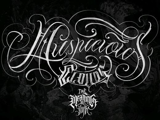 lettering&script writer英文哥特与手写体排版设计