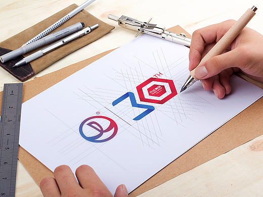 万达30周年LOGO设计
