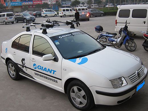 仙桃市捷安特单车店工作车设计施工实图（个人主页-ZMTQ3ODc2MTI=） - 图案 - 站酷设计师船长大副原创素材 - 站酷ZCOOL