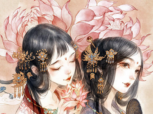 《并蒂莲》过程