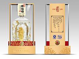 山东招远好客坊金箔酒包装设计