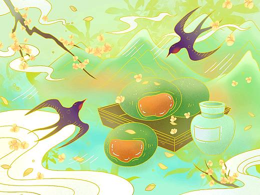 近期的国潮插画