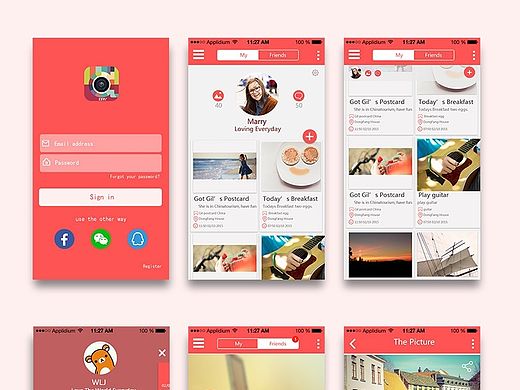 DAY--手機(jī)app排版練習(xí)（個(gè)人主頁(yè)-ZMTM3NTE5MzY=） - APP界面 - 站酷設(shè)計(jì)師Gilgil原創(chuàng)素材 - 站酷ZCOOL