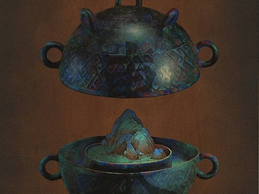 東白岩彩《方位·江山》组画