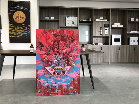 创意油画创意丙烯画黑暗系画风