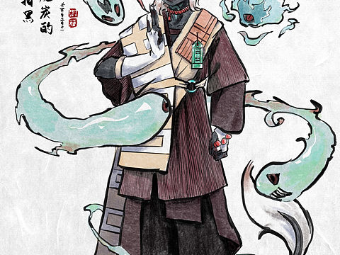 给自己设计的oc