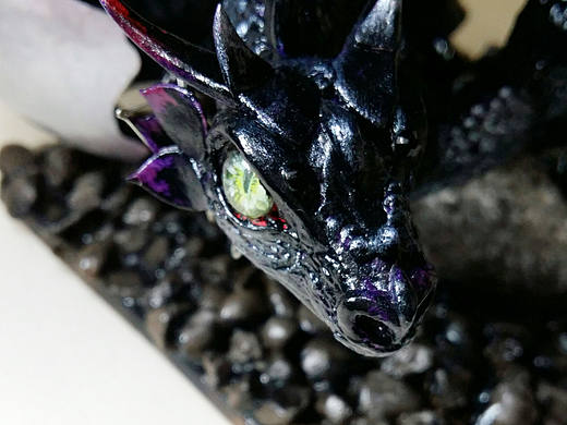 超轻黏土  一只黑炭蜥蜴