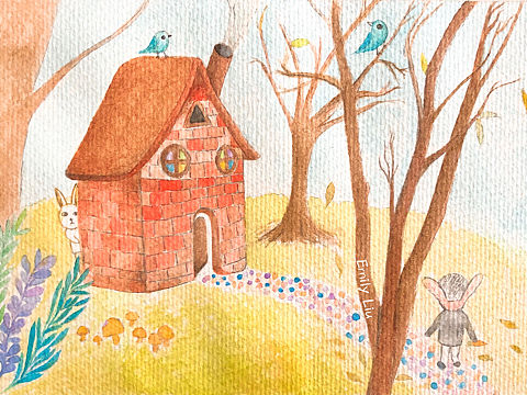 《真假兔子》第一幅原创 插画练习（个人主页-ZMjU3Mzc2NDA=） - 儿童插画 - 站酷设计师洛零壹Emily原创素材 - 站酷ZCOOL