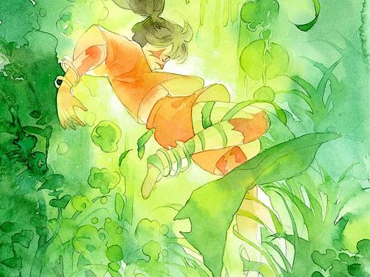 我的水彩插画-万物有灵