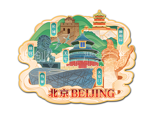 北京景点冰箱贴系列