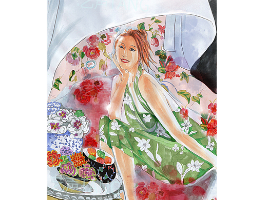 夏日花语（个人主页-ZNjAwMzYzODg=） - 商业插画 - 站酷设计师艺声TANG原创素材 - 站酷ZCOOL