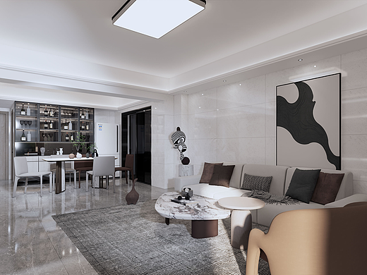 现代轻奢家装室内设计