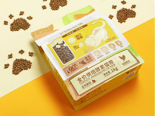 烘焙鲜肉酵素猫粮包装设计