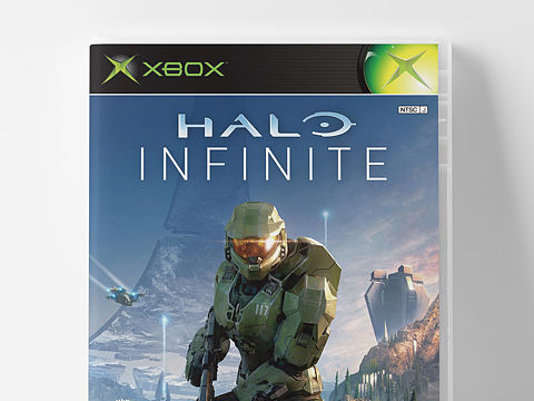 XBOX / XBOX 360 光环无限复古风盒装封面设计