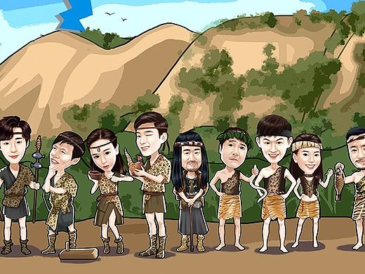 《咱们穿越吧》系列宣传插画