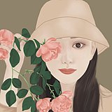 插画爱晚婷的头像