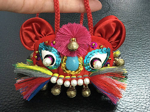 斑寅经典胎毛包之二 虎头荷包