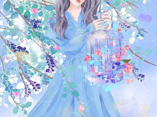 小清新风插画。