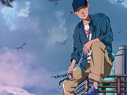 临摹孙无力的插画