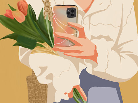 开始发展插画啦