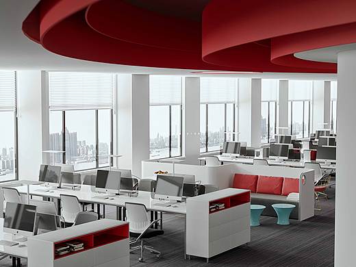 效果图|工装办公室