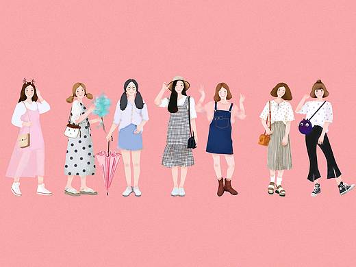 夏日-女孩（個(gè)人主頁-ZMTcwNjk3MzI=） - 新銳潮流插畫 - 站酷設(shè)計(jì)師沐遙原創(chuàng)素材 - 站酷ZCOOL