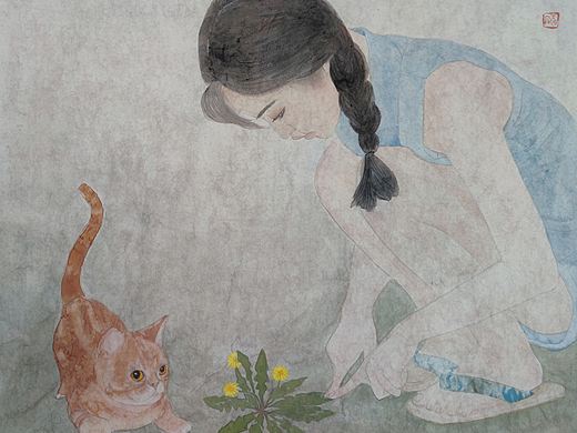 原创手绘唯美人物画