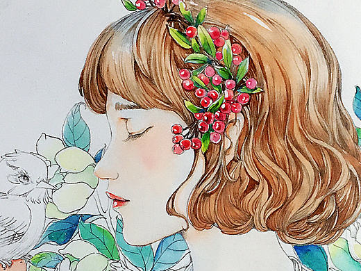 午后小涂森女系列（个人主页-ZMjAzNTI0MjA=） - 商业插画 - 站酷设计师口口韩原创素材 - 站酷ZCOOL