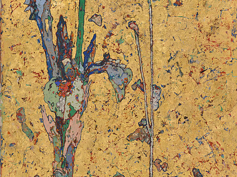 【岩彩】黄菖蒲（个人主页-ZNTE4NDg4OTY=） - 绘画 - 站酷设计师三川和小猴子原创素材 - 站酷ZCOOL