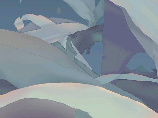 又是一个安静夜晚，只有依稀亮光