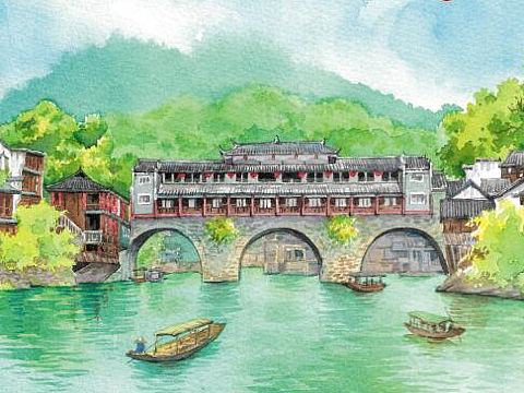 《你好！中国》水彩绘本（已出版）