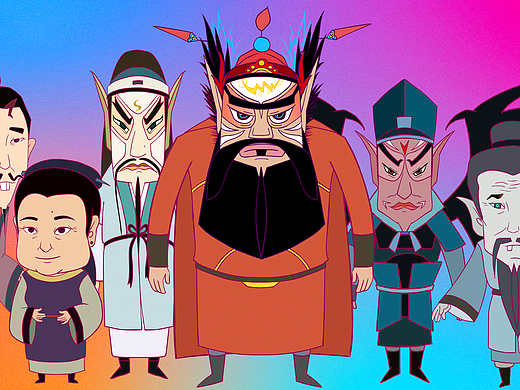 个人原创动画项目角色设计与场景美术