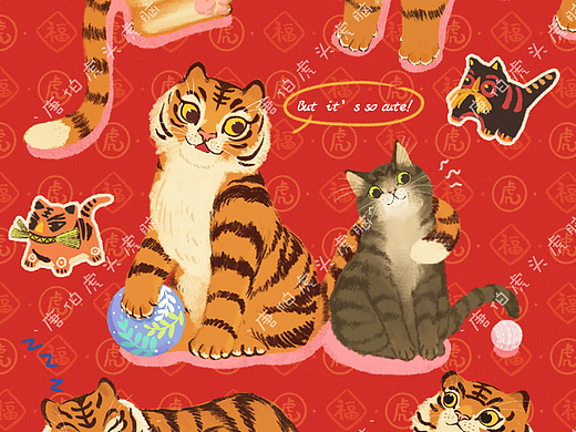 躲猫猫系列插画