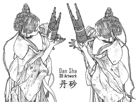 插画师的模型处女作「丹砂」