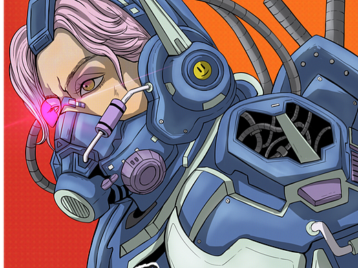 潮流插畫——機(jī)甲朋克（個(gè)人主頁(yè)-ZNjIzMzc0ODA=） - 新銳潮流插畫 - 站酷設(shè)計(jì)師PAWPAW0328原創(chuàng)素材 - 站酷ZCOOL