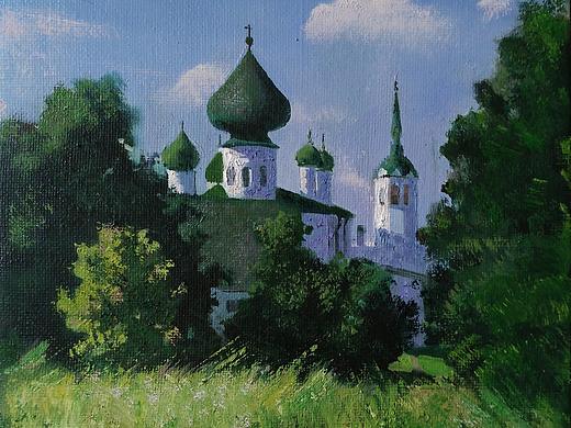 俄罗斯圣彼得堡-拉多加湖-世界第15大湖泊-夏季写生作品欣赏