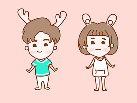 可爱情侣微信表情包