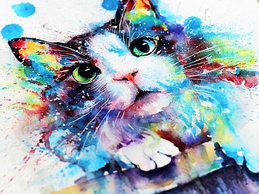 水彩下的貓青年（個人主頁-ZMTMwMjI2OTI=） - 商業(yè)插畫 - 站酷設(shè)計師lvireland原創(chuàng)素材 - 站酷ZCOOL